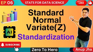 EP 6  The Ultimate Guide to Standard Normal Variate z  Standardization [upl. by Elletsyrc]