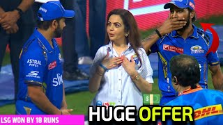 Hardik Pandya got shocked when Nita Ambani urged this huge Offer to Rohit Sharma for not leaving MI [upl. by Elleinet280]