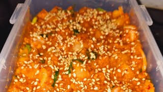 Authentic Radish Kimchi Recipe🤤🤤🤤🥰🥰🤗🤗🤗 foodlovers foryou recipe kimchi cooking food cooking [upl. by Elwin]