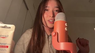 ASMR close clicky whisper ramble skincare faves🤍 [upl. by Avrit]