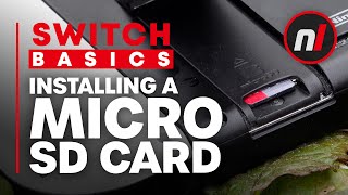 How to Install a Micro SD Card in Your Nintendo Switch  Switch Basics [upl. by Pournaras]