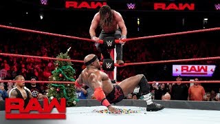 Elias vs Bobby Lashley  Miracle on 34th Street Fight Raw Dec 24 2018 [upl. by Clarke104]