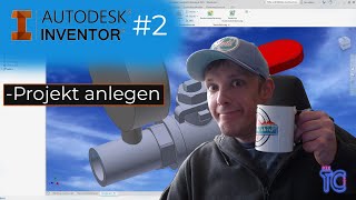 Autodesk Inventor 2 Projekt anlegen [upl. by Neelear]