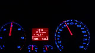 Golf V 19 TDI acceleration 0  100 Kmh [upl. by Alameda]