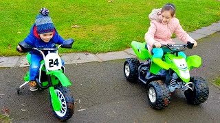 Ride on Giant Quad amp Motorbike Kids Fun [upl. by Eeramit]