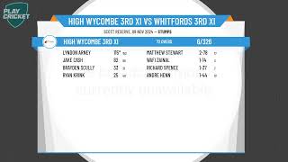 High Wycombe 3rd XI v Whitfords 3rd XI [upl. by Sephira182]