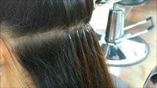 Keratin Glue Hair Extensions by Euphora Best Hair Salon in Queens NY [upl. by Eillen480]