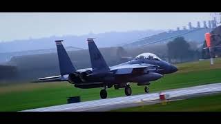 Mass quick climb take off s from RAF Lakenheath [upl. by Khalsa275]