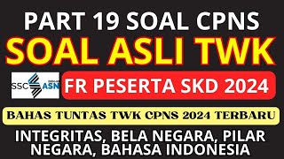 BAHAS SOAL TWK CPNS 2024  WAJIB TONTON [upl. by Titos]