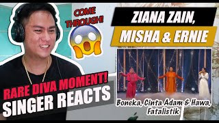 Ernie Zakri Ziana Zain amp Misha Omar  Boneka  Cinta Adam amp Hawa  Fatalistik  SINGER REACTION [upl. by Nojad]