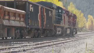 CP 8870 4462 Traverses Crowsnest Pass [upl. by Nwahsyar]