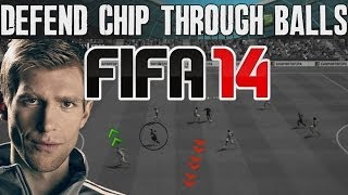 FIFA 14 Tutorials amp Tips  How to Defend Chip Through Balls  Stop Lob  Best FIFA Guide FUT amp H2H [upl. by Christianson849]