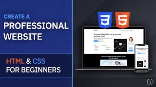 Professional Website From Scratch  HTML amp CSS For Beginners [upl. by Eillat]