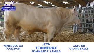 N°94 TONNERRE  GAEC DU GRAND SABLE  POMMARD P x EMIRA [upl. by Imar]