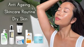 Simple Anti Ageing Skincare Routine For Dry Skin AM amp PM [upl. by Ialocin]