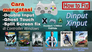 Cara mengatasi Double Input Split Screen dan Ghost Touch pada Gamepad Xoutput Windows [upl. by Andres924]