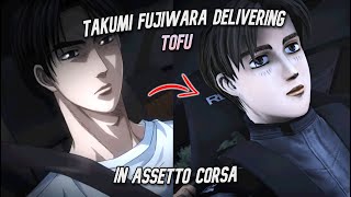 Initial D Takumi Fujiwara Delivering Tofu  Assetto Corsa [upl. by Idner70]