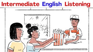 Learn English Vocabulary  Going To The Cinema Comprehensible Input B1 [upl. by Margherita368]