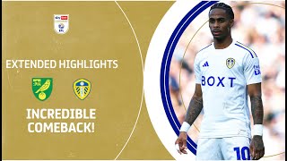 INCREDIBLE COMEBACK  Norwich City v Leeds United extended highlights [upl. by Tran]