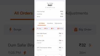 swiggy earning proof 2524 Thursday whistle padu funny video trending video [upl. by Olwen852]