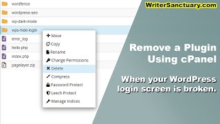 How to Remove a Plugin from WordPress Using cPanel [upl. by Latif]