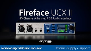 RME Fireface UCX II First Look at RMEs 40Channel Advanced USB Audio Interface [upl. by Amby]