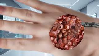 Asmr Hane Back Infaction Removal Treatment Medical Care 😡 Animation ASMR Maggots 📴 [upl. by Eadrahs]