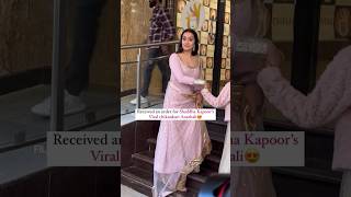 Do you also want this Shraddha Kapoor Chikankari Anarkali celebrity bollywood explorepage share [upl. by Yemirej]