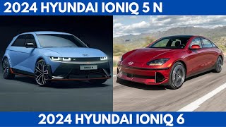 2024 Hyundai ioniq 5 N Vs 2024 Hyundai ioniq 6 Sibling Comparison [upl. by Niwre]