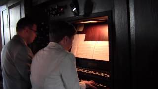 Sonata No 1 in C Major for 4 Hands by Franz Seydelmann Pinkevicius Organ Duo [upl. by Elocaj]