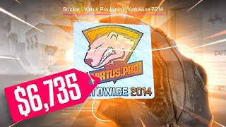 INSANE VIRTUS PRO 2014 KATOWICE HOLO STICKER PULL ON CSGOROLL [upl. by Cathee]