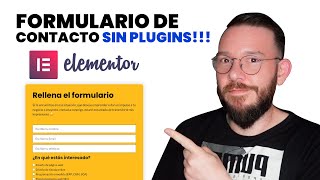 Crea un FORMULARIO DE CONTACTO con SÓLO Wordpress y Elementor ✅ SIN PLUGINS EXTRA  Tutorial 2022 [upl. by Englebert]