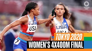 🏃‍♀️ Womens 4x400m Final  Tokyo Replays [upl. by Nodnarbal]