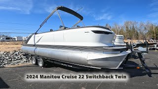 Take a Ride Around the Lake in the New 2024 Manitou Cruise 22 Switchback Twin [upl. by Heid]