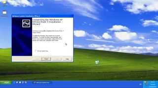 Install Windows XP Service Pack 3 update [upl. by Dudden]