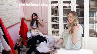 PART 2 Closet Clear Out 2024  DECLUTTERING to create a CAPSULE wardrobe 🫶🏼 [upl. by Cogn]