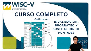 18 WISC V Invalidación Prorrateo y Sustitución de Puntajes [upl. by Aicilram]