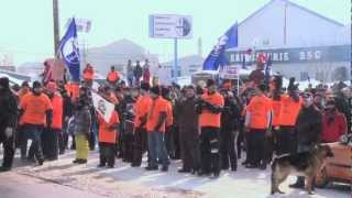 Solidarité Toronto Steelworkers join Alma Rio Tinto workers  Syndicat des Métallos [upl. by Nilok]