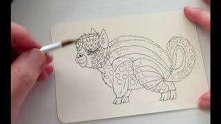 How to Draw and Paint Alebrijes  the Alpacamunk [upl. by Aalst]