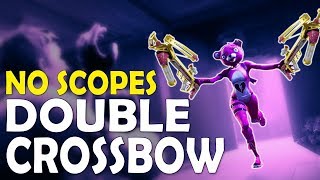 DOUBLE CROSSBOW  DAEQUAN NO SCOPES GALORE  Fortnite Battle Royale [upl. by Alilad]