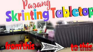 DIY  MAKEOVER  Cara pasang skirting Tabletop [upl. by Manya306]