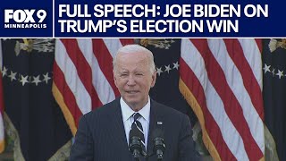 Joe Biden addresses the nation after Trumps win FULL SPEECH [upl. by Lua]