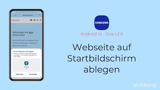 Webseite auf Startbildschirm ablegen Samsung Internet [upl. by Dnomrej596]