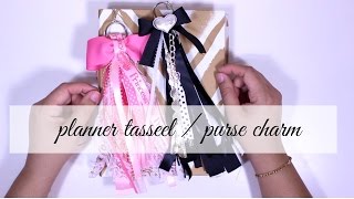 Ribbon Planner Tassel Purse Charm  Chat with Me  hip n creative [upl. by Hunger517]