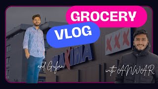 Grocery Shopping vlog Maxima  grocery Shopping in Lithuania  Living Cost in Lithuania [upl. by Enitsud]