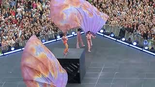 Taylor Swift Eras Feathers unfurl Anfield Stadium Liverpool Eras Tour June 14th N2 2024 [upl. by Eaneg]