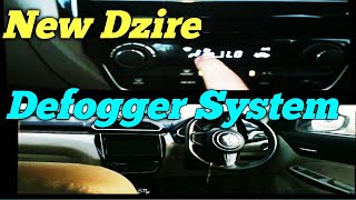 new dzire front defogger Workingcar front defogger systemdefogger working in hindi [upl. by Acinorev]