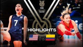 🇺🇸 USA vs 🇨🇴 COL  Highlights  Womens OQT 2023 [upl. by Apollo44]