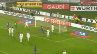 Fiorentina  Roma 30 Highlights Sky Sport 4122011 [upl. by Yecnay]