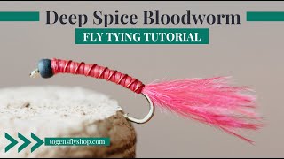 Deep Spice Bloodworm  Fly Tying Tutorial [upl. by Eul]